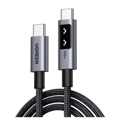 Charging Cable UGREEN L509 100W TYPE-C/TYPE-C Black 1m 35501 5A Charging Cable UGREEN L509 100W TYPE-C/TYPE-C Black 1m 35501 5A
