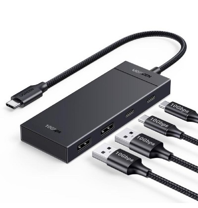 Hub Type-C 3.2 UGREEN CM806 Black 35583 Hub Type-C 3.2 UGREEN CM806 Black 35583