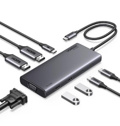 Multi Function Type-C Converter 8 in1 UGREEN CM639 35588 Multi Function Type-C Converter 8 in1 UGREEN CM639 35588