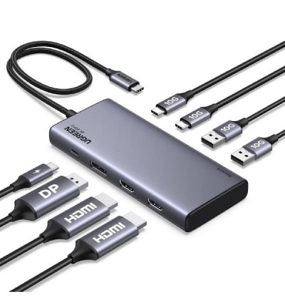 Multi Function Type-C Converter 8 in1 UGREEN CM639 35625 Multi Function Type-C Converter 8 in1 UGREEN CM639 35625