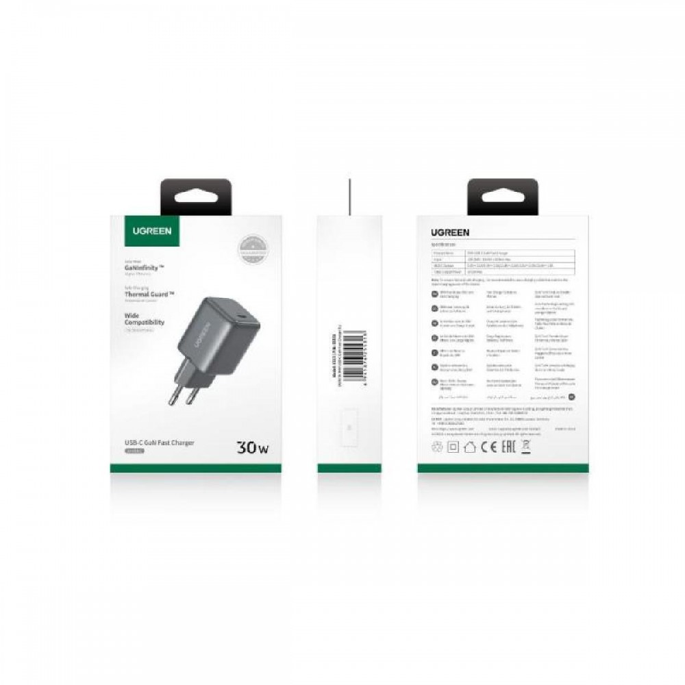 Charger GaN UGREEN X513 30W PD Black 65007 Charger GaN UGREEN X513 30W PD Black 65007