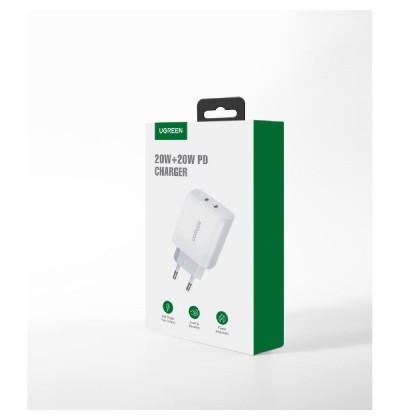 Charger UGREEN CD243 40W Dual PD White 10343 Charger UGREEN CD243 40W Dual PD White 10343