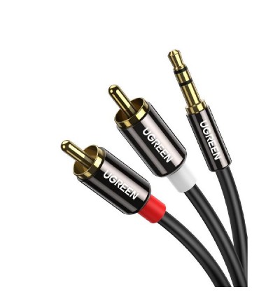 Cable Audio 3.5mm M/2xRCA M 2m UGREEN AV116 10584 Cable Audio 3.5mm M/2xRCA M 2m UGREEN AV116 10584
