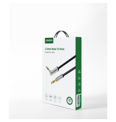 Cable Audio 3.5mm M/M Angled Flat 2m UGREEN AV119 10599
