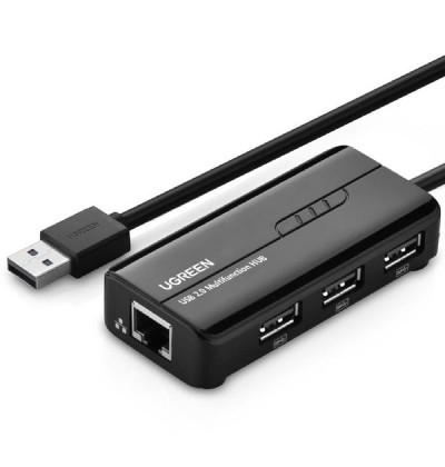USB 2.0 to 1 Fast Ethernet with 3xUSB 2.0 UGREEN 20264