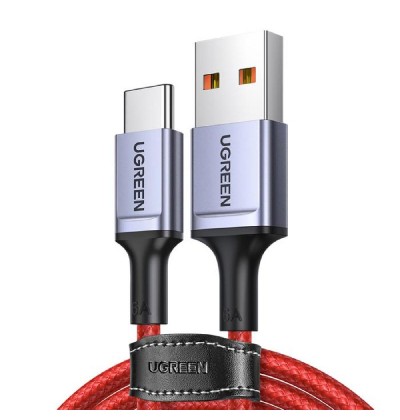 Charging Cable UGREEN US505 60W TYPE-C Red 1m 20527 6A Charging Cable UGREEN US505 60W TYPE-C Red 1m 20527 6A