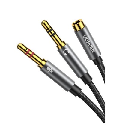 Cable Audio 2x3.5mm M/3.5mm F 0.28m UGREEN AV140 20899 Cable Audio 2x3.5mm M/3.5mm F 0.28m UGREEN AV140 20899