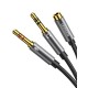 Cable Audio 2x3.5mm M/3.5mm F 0.28m UGREEN AV140 20899