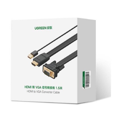 HDMI to VGA  Converter/Cable w/o Audio UGREEN MM101 1,5m 30449 HDMI to VGA  Converter/Cable w/o Audio UGREEN MM101 1,5m 30449
