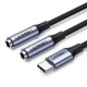 Cable UGREEN TYPE-C to 2x3.5/F AV144 30732 Cable UGREEN TYPE-C to 2x3.5/F AV144 30732