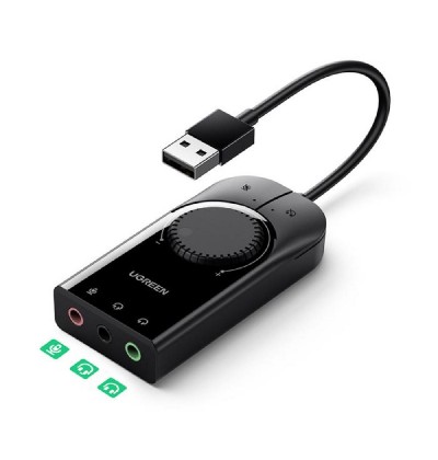 Soundcard USB 2.0 UGREEN CM129 Black 40964