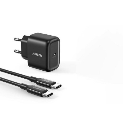 Charger UGREEN PD CD250 Combo+Type C/Type C Cable Black 50581 Charger UGREEN PD CD250 Combo+Type C/Type C Cable Black 50581