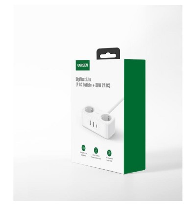 Socket 2xSchuko with 2xUSB/1χPD UGREEN  CD280 1,8m 50683