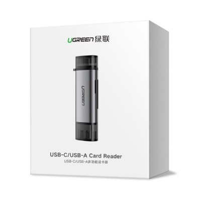 Card Reader UGREEN CM184 TYPE-C/USB 3.0 Gray 50706 Card Reader UGREEN CM184 TYPE-C/USB 3.0 Gray 50706