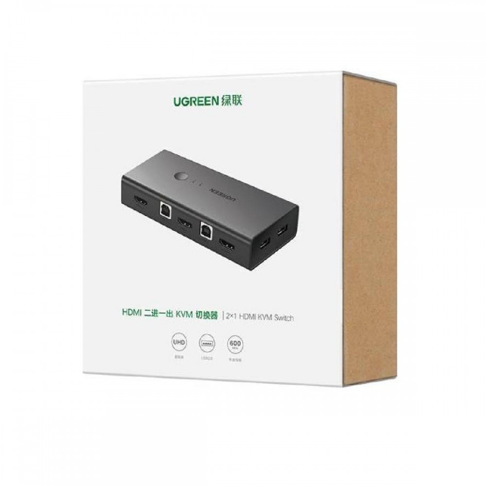 KVM Switch 2 port USB/HDMI UGREEN CM200 50744