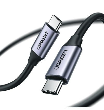Charging Cable UGREEN US161 TYPE-C/TYPE-C Gray 1,5m 50751 3A Charging Cable UGREEN US161 TYPE-C/TYPE-C Gray 1,5m 50751 3A