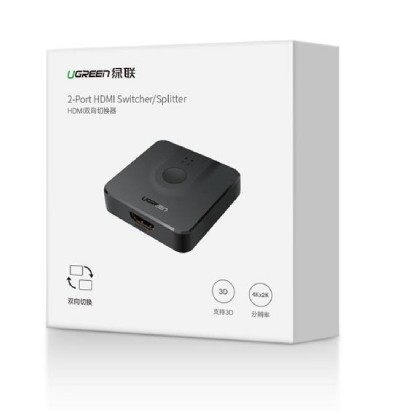 HDMI Switch/Splitter 2Port 4K/60Hz Bi-Directional UGREEN CM217 50966 HDMI Switch/Splitter 2Port 4K/60Hz Bi-Directional UGREEN CM217 50966