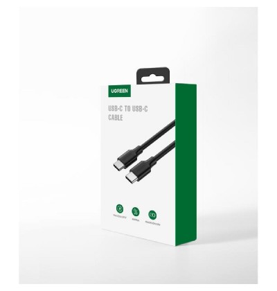 Charging Cable UGREEN US286 TYPE-C/TYPE-C Black 1m 50997 3A Charging Cable UGREEN US286 TYPE-C/TYPE-C Black 1m 50997 3A