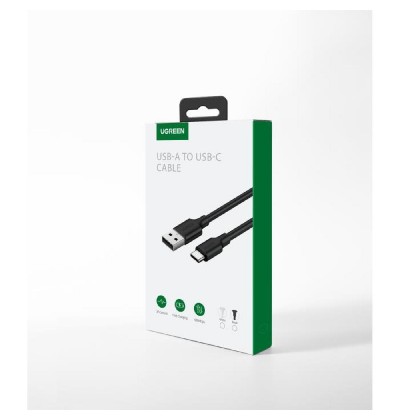 Charging Cable UGREEN US287 TYPE-C White 2m 60123 3A Charging Cable UGREEN US287 TYPE-C White 2m 60123 3A