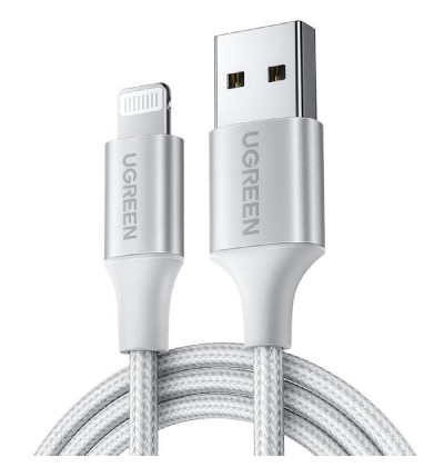 Charging Cable MFI UGREEN US199 i6 Silver 1m 60161 2.4A Charging Cable MFI UGREEN US199 i6 Silver 1m 60161 2.4A