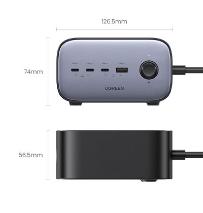 Charger GaN III UGREEN CD268 100W PDx3 and QC3.0χ1 and ACx2  60167 Charger GaN III UGREEN CD268 100W PDx3 and QC3.0χ1 and ACx2  60167