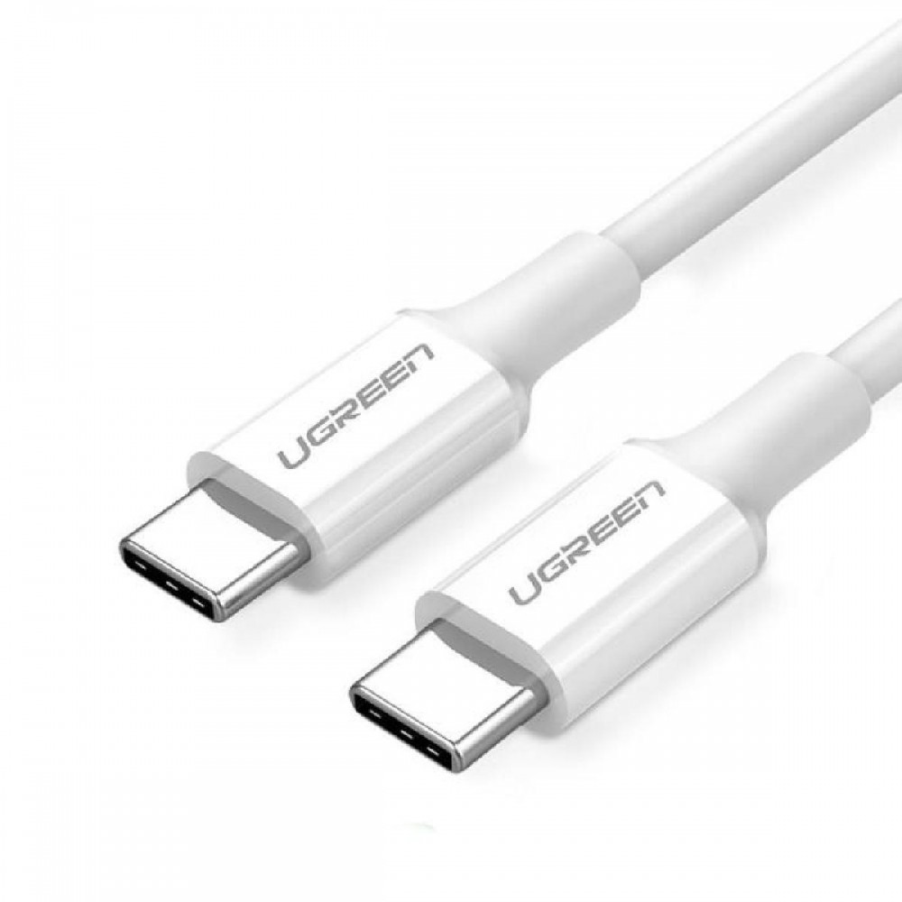Charging Cable UGREEN US264 TYPE-C/TYPE-C White 1m 60518 3A Charging Cable UGREEN US264 TYPE-C/TYPE-C White 1m 60518 3A