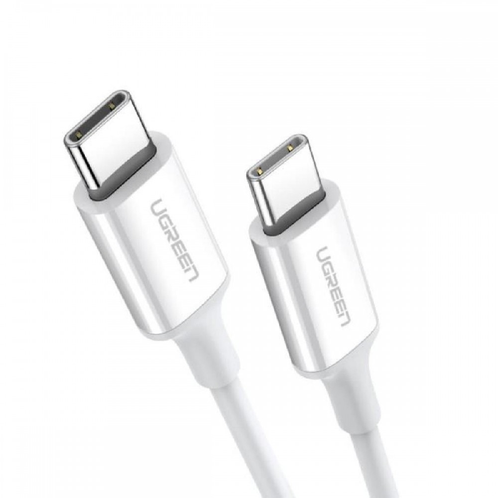 Charging Cable UGREEN US264 TYPE-C/TYPE-C White 1m 60518 3A Charging Cable UGREEN US264 TYPE-C/TYPE-C White 1m 60518 3A