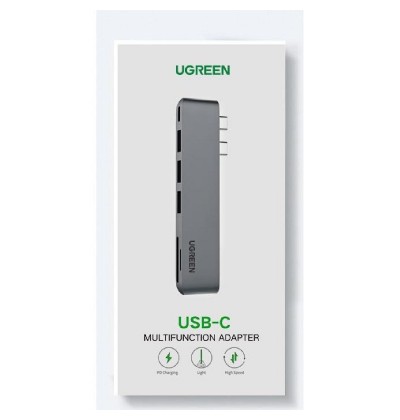 Multi Function Dual Type-C Converter UGREEN CM251 Gray 60559 Multi Function Dual Type-C Converter UGREEN CM251 Gray 60559