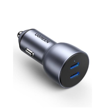 Car Charger UGREEN 40W Dual PD 3.0 Gray  CD213 70594 Car Charger UGREEN 40W Dual PD 3.0 Gray  CD213 70594