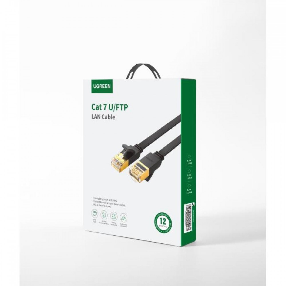 Cable U/FTP Flat Patch CAT7 Pure Copper 3m UGREEN NW106 11262