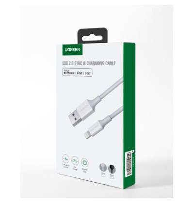 Charging Cable MFI UGREEN US155  i6 Black 1m 80822 2.4A Charging Cable MFI UGREEN US155  i6 Black 1m 80822 2.4A