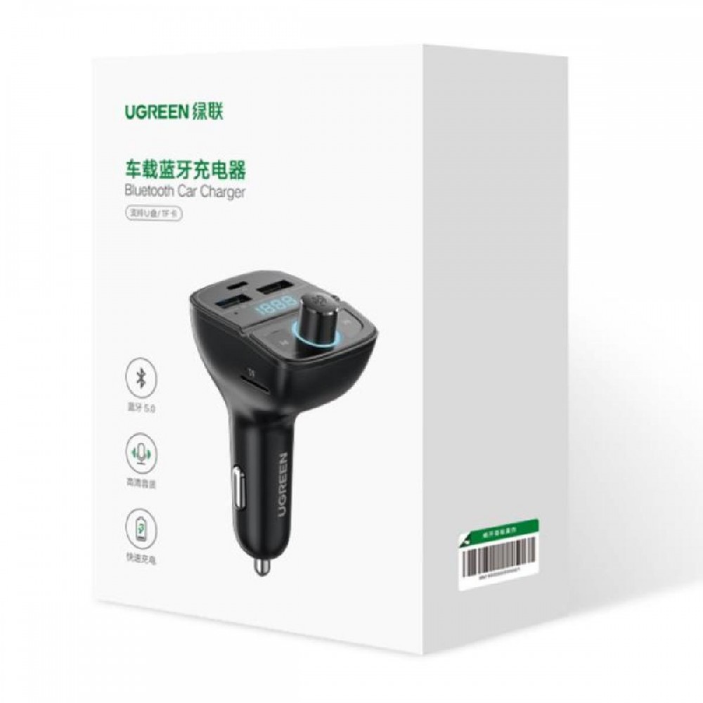 FM Transmitter Bluetooth and Car Charger UGREEN CD229 80910