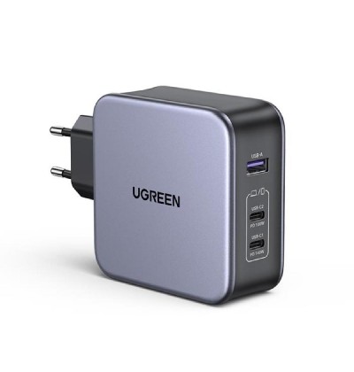 Charger GaN UGREEN CD289 140W Combo+Type C cable Black 90549 Charger GaN UGREEN CD289 140W Combo+Type C cable Black 90549