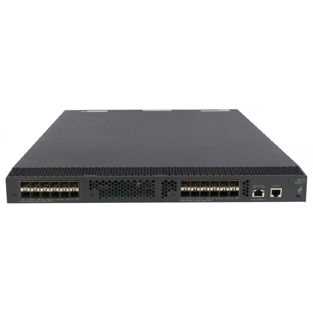 SWITCH HP ProCurve 5920AF 24-Ports 1G/10G (24) 10G SFP /2xPSU (P/N: JC680A 650W) Back to Front w/ Rkmnts