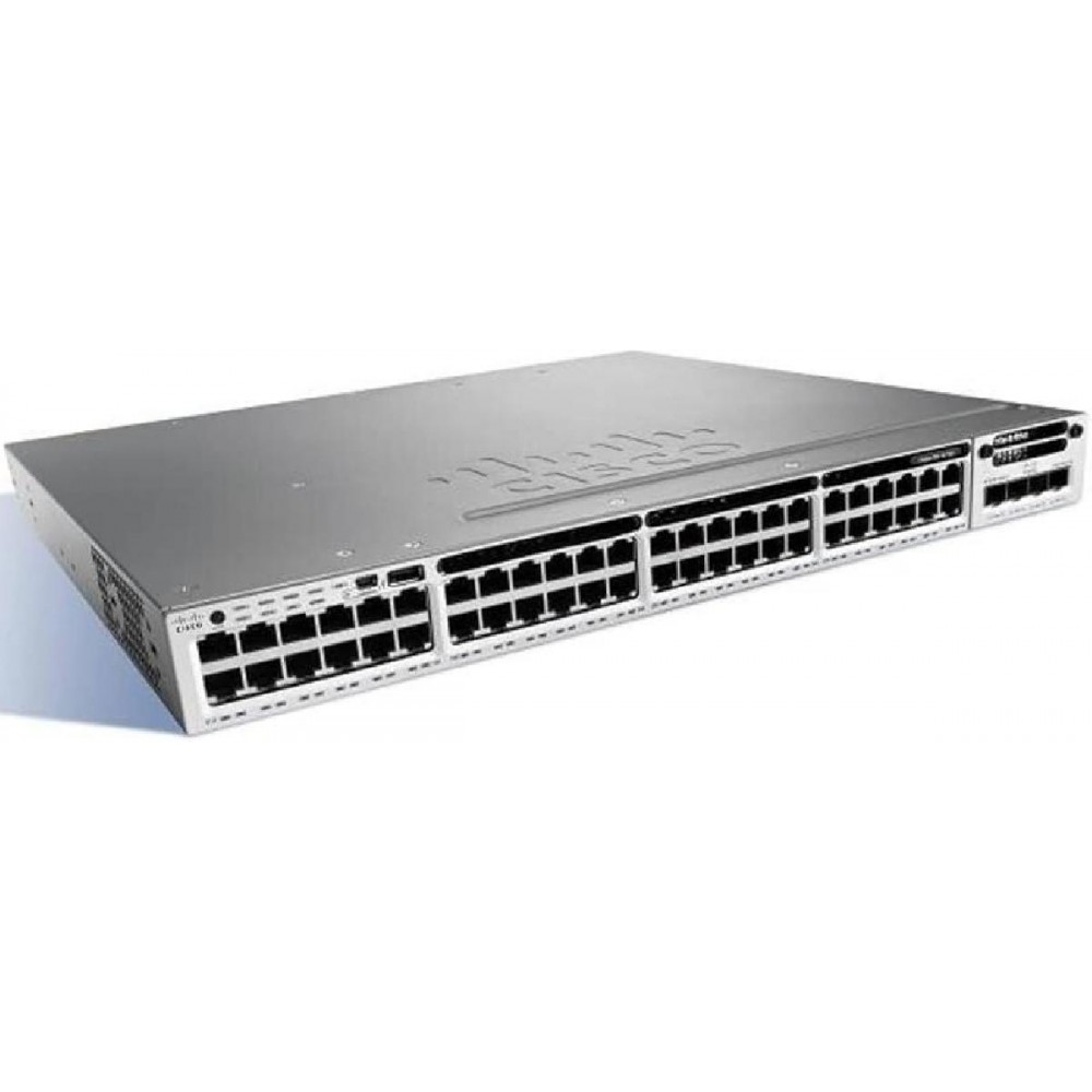SWITCH CISCO WS-C3850-48F-E 48-Ports Gigabit POE+ 48 /w 1xPSU (PWR-C1-1100WAC) w/ Rkmnts - Refurbished SWITCH CISCO WS-C3850-48F-E 48-Ports Gigabit POE+ 48 /w 1xPSU (PWR-C1-1100WAC) w/ Rkmnts - Refurbished