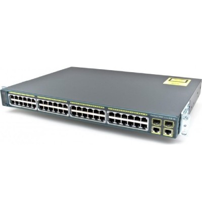 SWITCH CISCO WS-C2960-48PST-L 48-Ports 10/100 (2) 1G SFP POE 2 x 1000BASE-T w/ Rkmnts - Refurbished SWITCH CISCO WS-C2960-48PST-L 48-Ports 10/100 (2) 1G SFP POE 2 x 1000BASE-T w/ Rkmnts - Refurbished