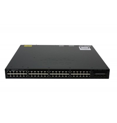 SWITCH CISCO WS-C3650-48TQ-S 48-Ports Gigabit (4) 10G SFP+ No without/ Rkmnts - Refurbished
