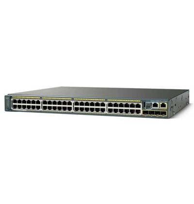 SWITCH CISCO CATALYST 2960-X 48-Ports Gigabit (4) 1G SFP POE w/ Rkmnts - Refurbished