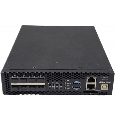 ROUTER CISCO vEDGE 1000 w/ Rkmnts 8 PORTS FIXED GE SFP - Refurbished