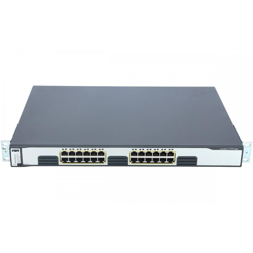 SWITCH CISCO WS-C3750G-24T-S 24-Ports Gigabit w/ Rkmnts SWITCH CISCO WS-C3750G-24T-S 24-Ports Gigabit w/ Rkmnts