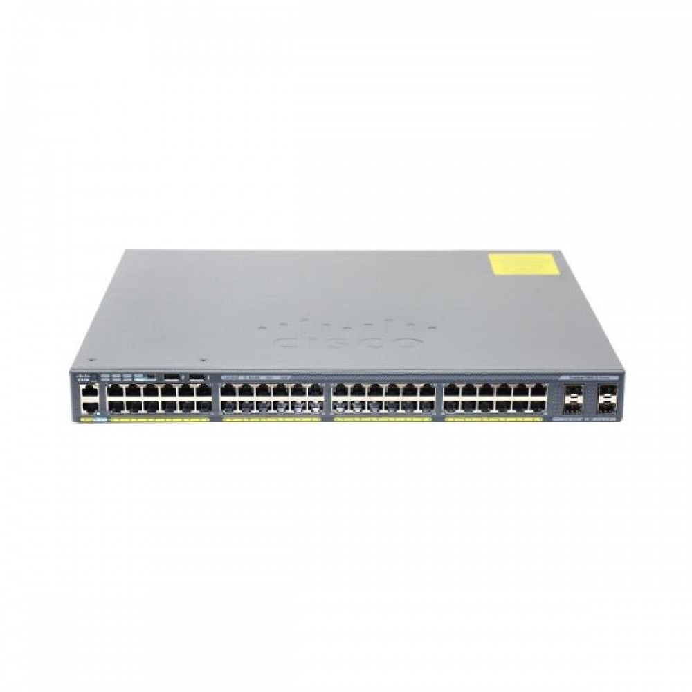 SWITCH CISCO WS-C2960X-48FPS-L 48-Ports Gigabit (4) 1G SFP POE /w C2960X-STACK w/ Rkmnts