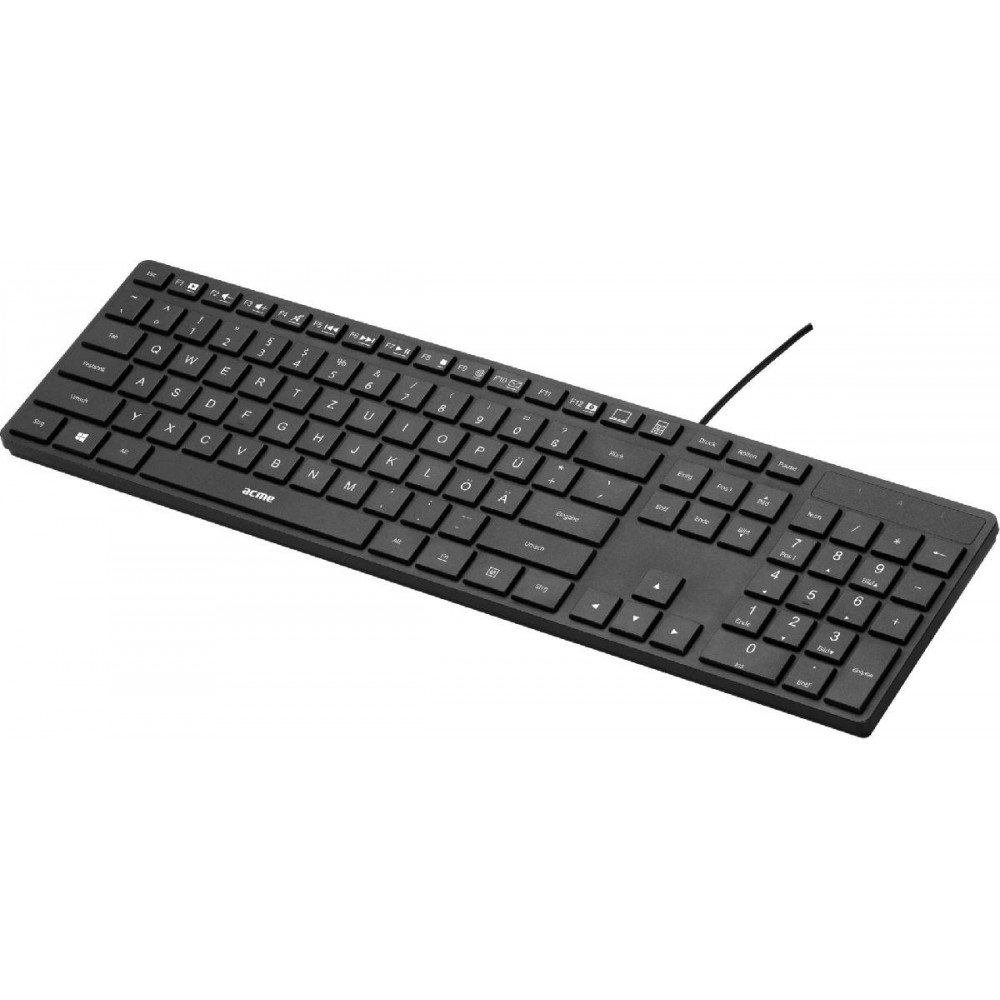 KEYBOARD ACME KS07 USB BLACK DEU | NEW