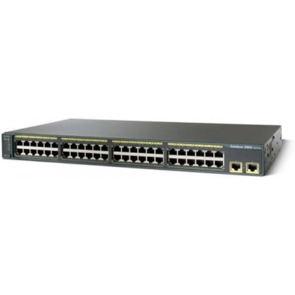 SWITCH CISCO WS-C2960-48TT-L 48-Ports 10/100 Two 10/100/1000TX uplinks w/ Rkmnts