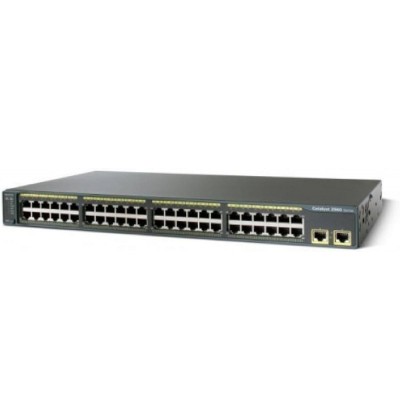 SWITCH CISCO WS-C2960-48TT-L 48-Ports 10/100 Two 10/100/1000TX uplinks w/ Rkmnts - Refurbished SWITCH CISCO WS-C2960-48TT-L 48-Ports 10/100 Two 10/100/1000TX uplinks w/ Rkmnts - Refurbished