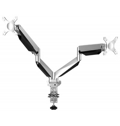 PROKORD DESKTOP MONITOR MOUNT DUS522 DUAL ARM (Black/Silver) NEW - Refurbished PROKORD DESKTOP MONITOR MOUNT DUS522 DUAL ARM (Black/Silver) NEW - Refurbished