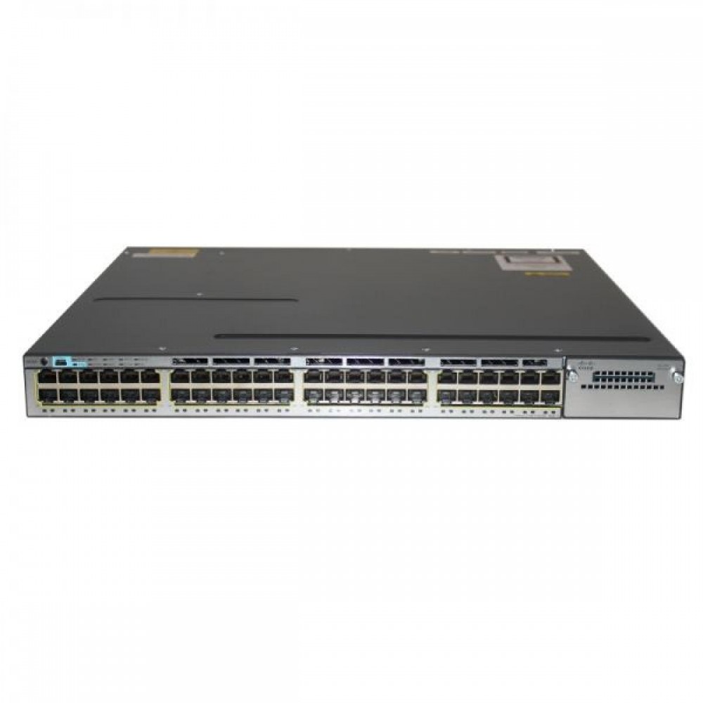 SWITCH CISCO WS-C3750X-48P-L 48-Ports Gigabit POE /w 1x PSU (C3KX-PWR-715WAC) w/ Rkmnts