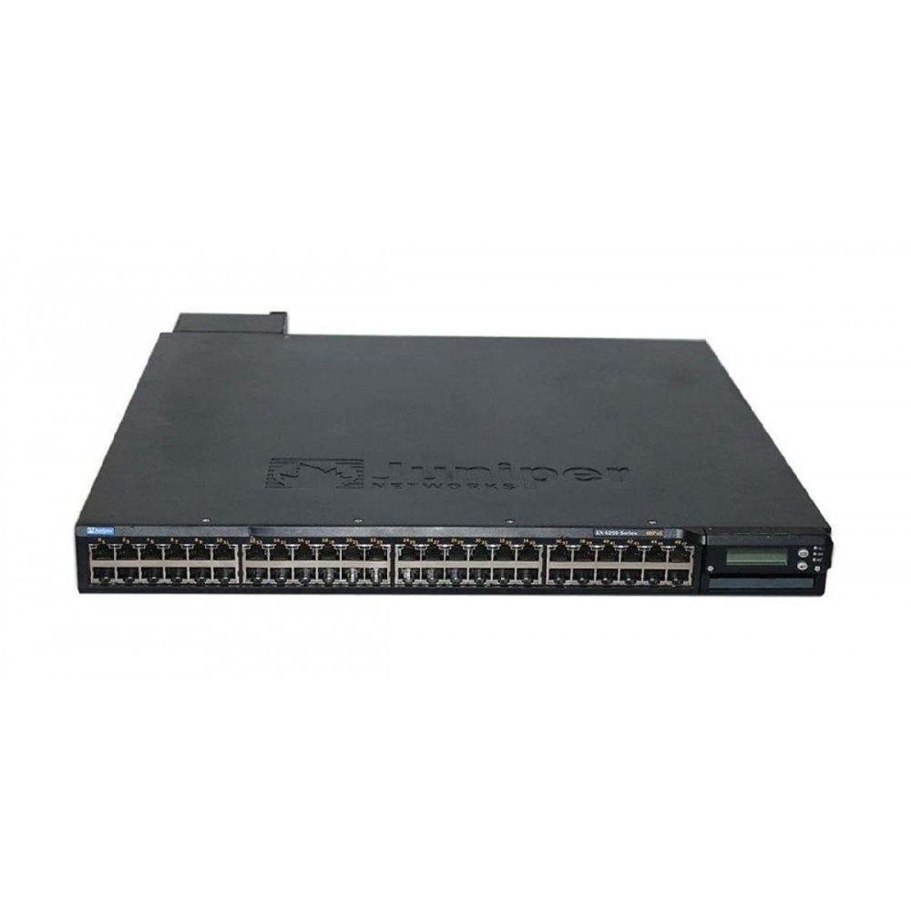 SWITCH JUNIPER EX4200-48T 48-Ports Gigabit POE /w 2x 10GBe XFP PORTS (P/N: EX-UM-2XFP), 2xPSU 320W (EX-PWR-320-AC) w/ Rkmnts