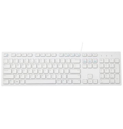 Dell KB216 Multimedia Keyboard Wired USB White English International New Open Box - Refurbished Dell KB216 Multimedia Keyboard Wired USB White English International New Open Box - Refurbished