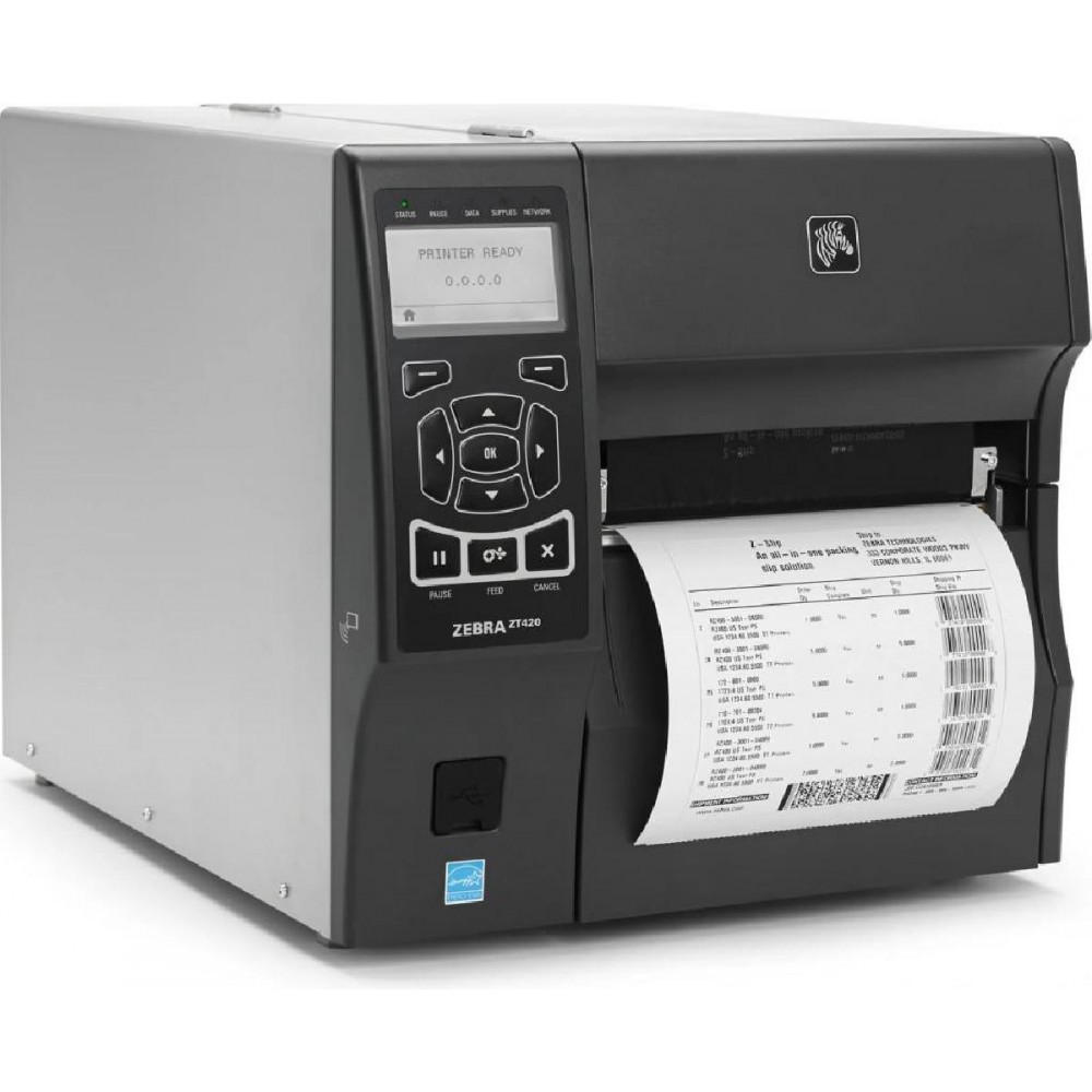 PRINTER Barcode Zebra ZT420 300dpi 254mm USB/Serial/Ethernet - Refurbished