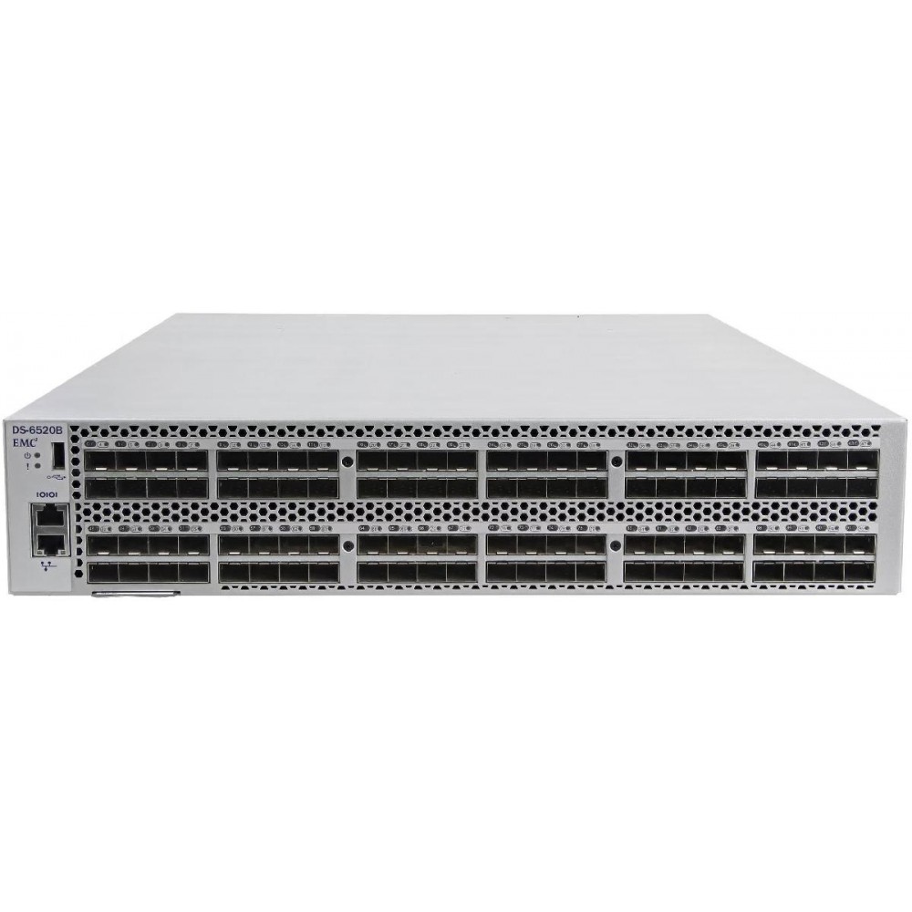 SWITCH EMC DS-6520B 96-Ports/96-Ports 16G REVERSE AIRFLOW /w 2x PSU 1100W (P/N: 100-652-868-00) without/ Rkmnts